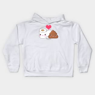 BFF Toilet Paper & Poop Kids Hoodie